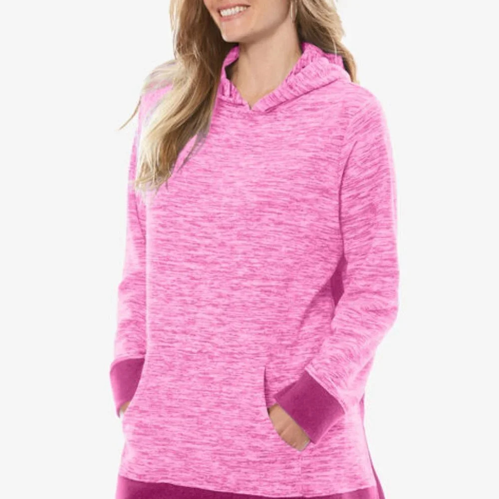 0043. NWTs~ Still in the plastic!! ~ Microfleece Hoodie ~ Marled Raspberry